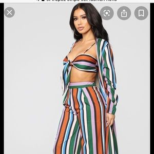 st tropez stripe set fashion nova